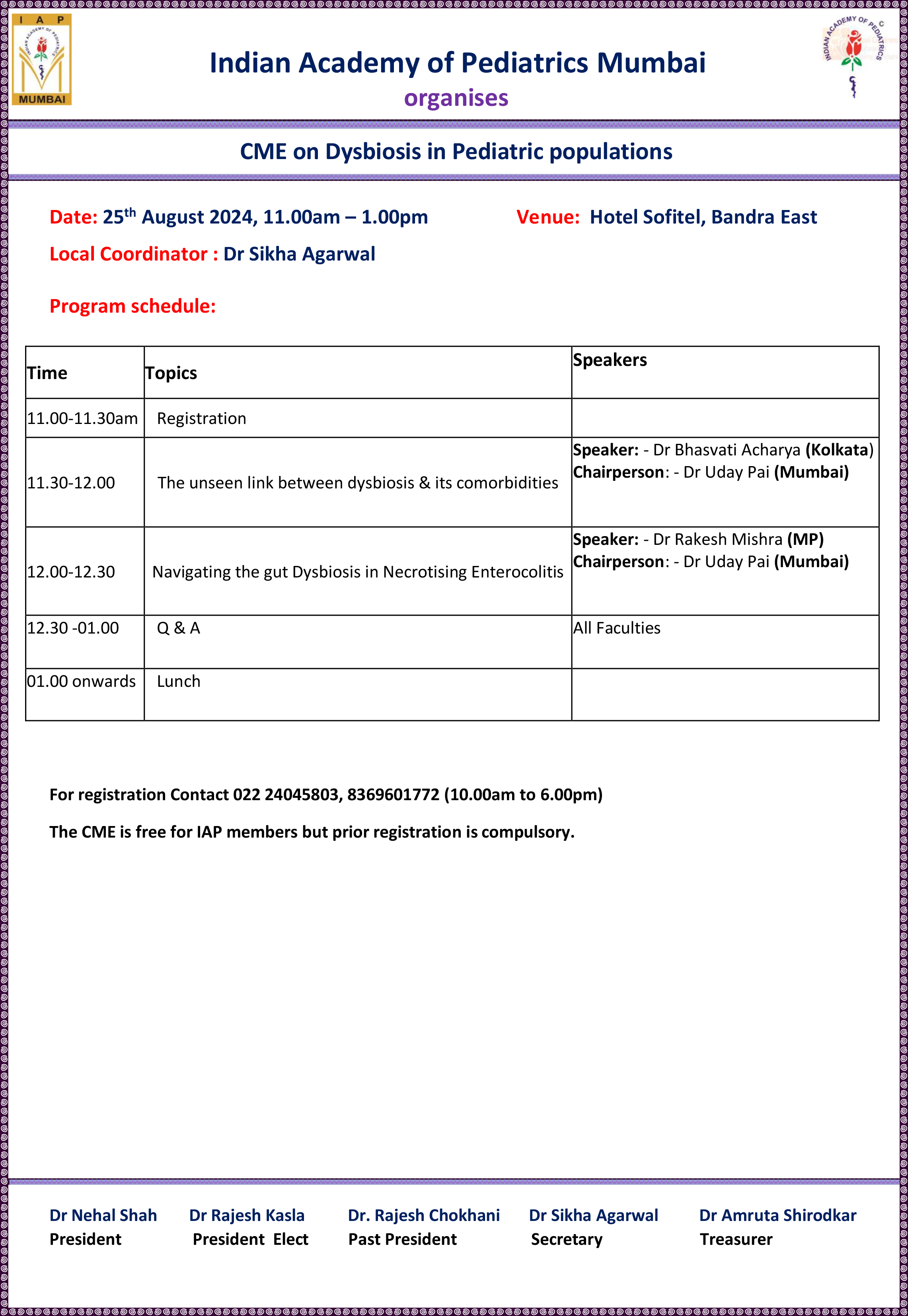 CME on Dysbiosis in Pediatric populations