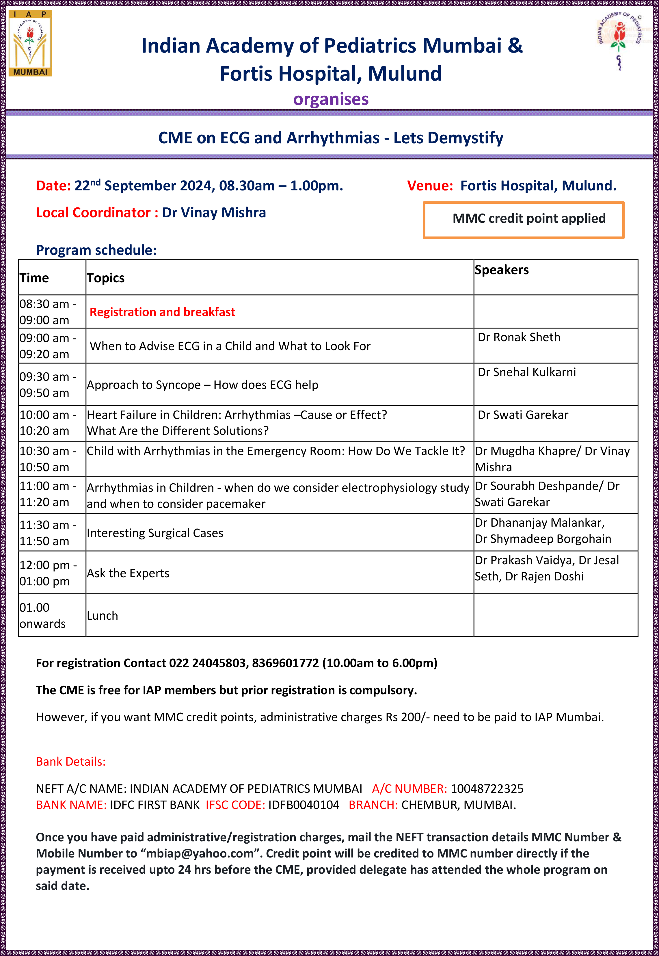 CME on ECG and Arrhythmias – Lets Demystify