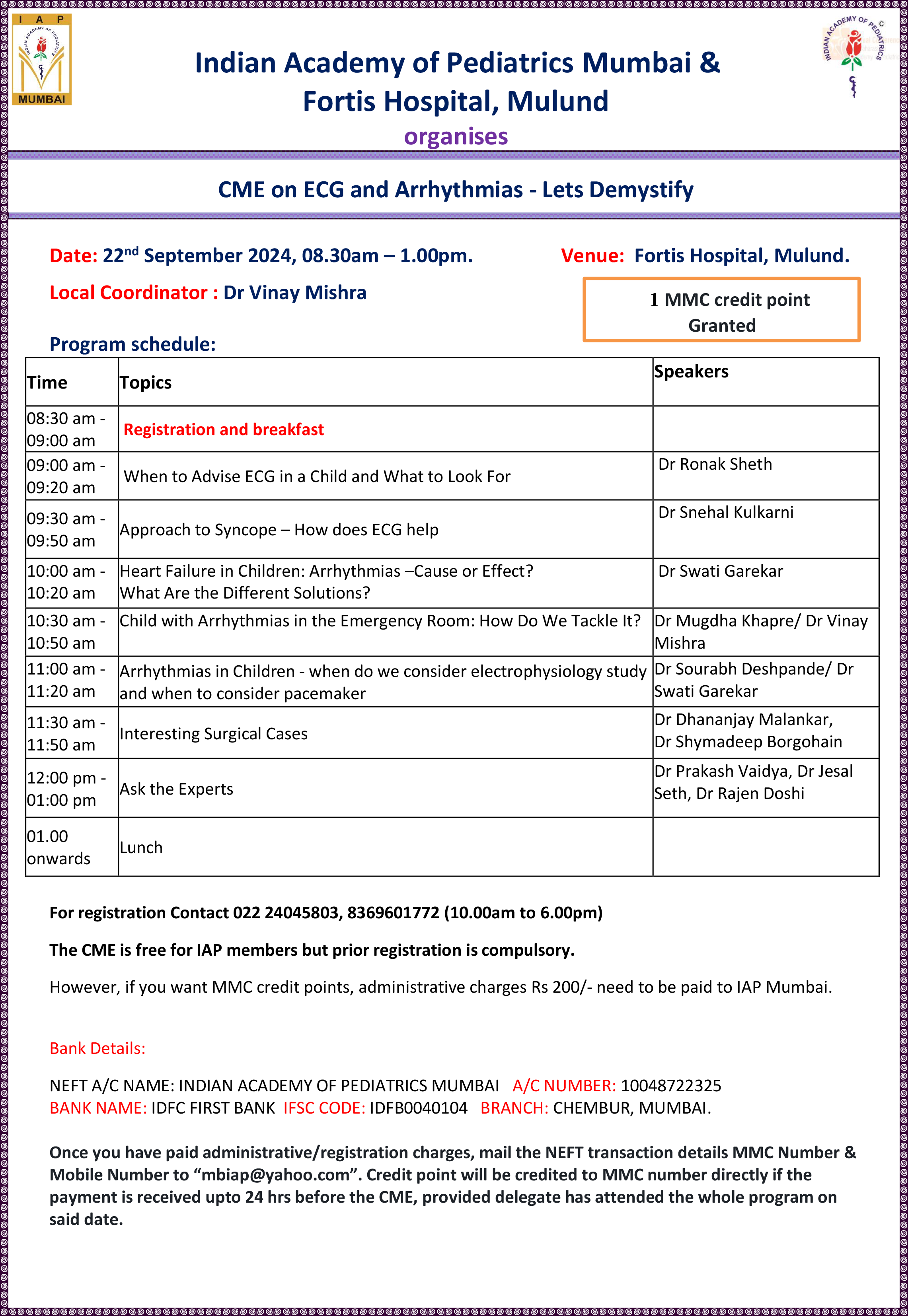 CME on ECG and Arrhythmias – Lets Demystify